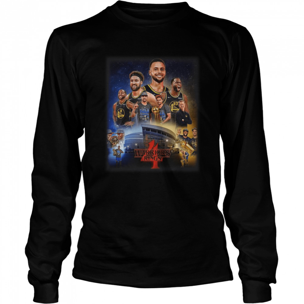Steph, Klay, Dray and Iggy Warriors 4 Ring shirt Long Sleeved T-shirt
