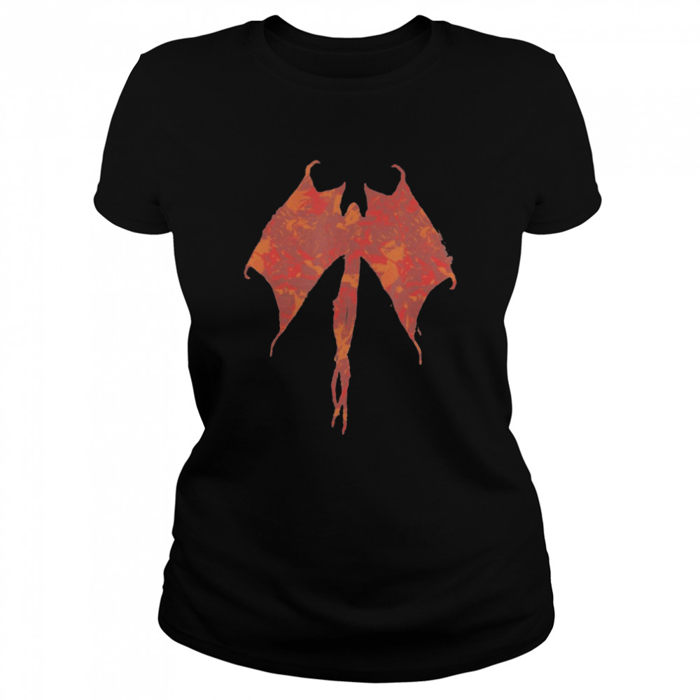 Stranger Things 4 Demobat Orange Tone T- Classic Women's T-shirt