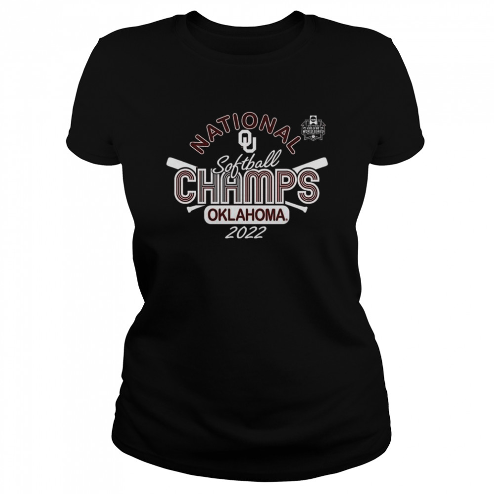 University of Oklahoma 2022 CWS Softball National Champs Hair Bows T-shirt Classic Women's T-shirt