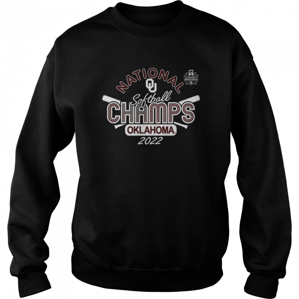 University of Oklahoma 2022 CWS Softball National Champs Hair Bows T-shirt Unisex Sweatshirt