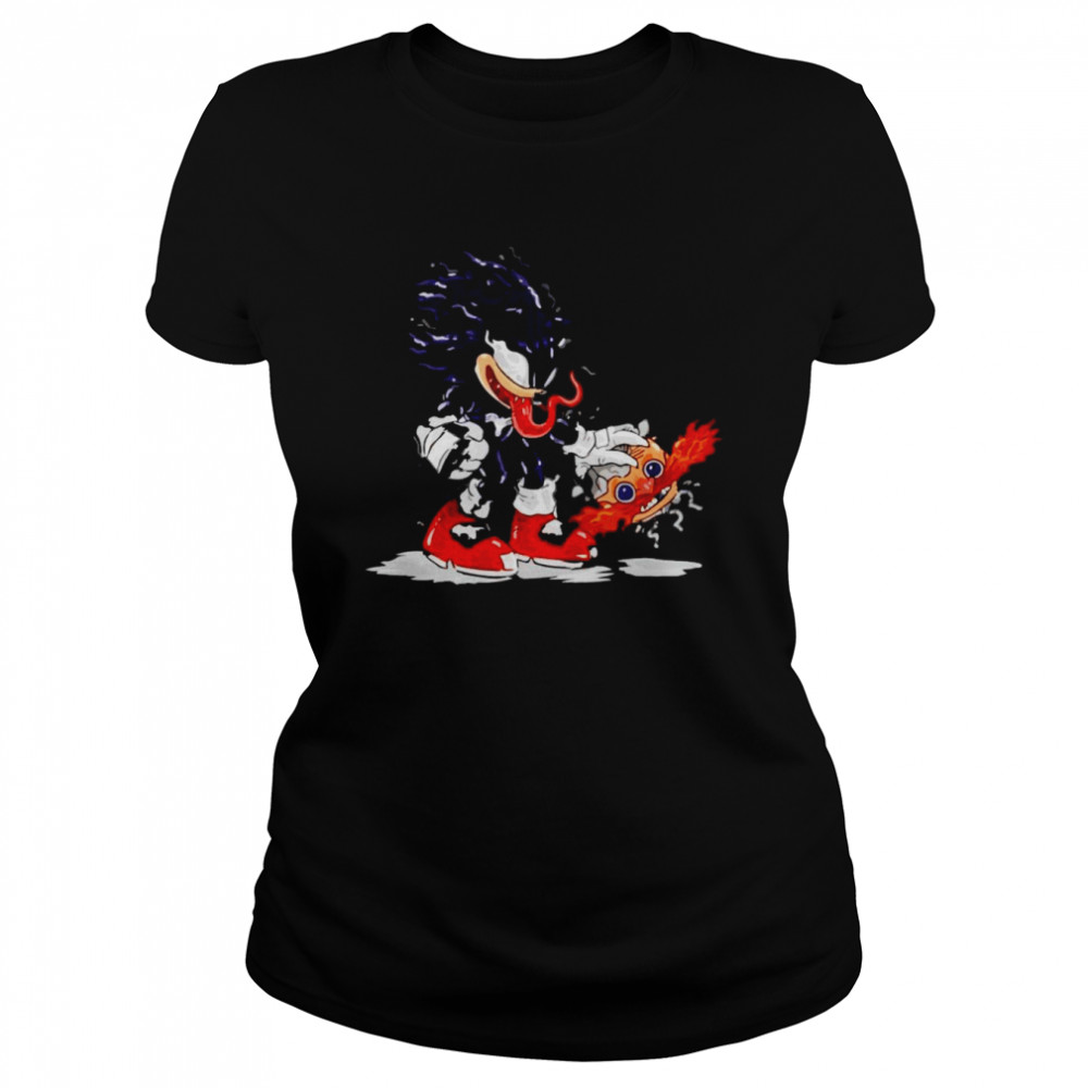 Venom Sonic game mashup shirt Classic Women's T-shirt