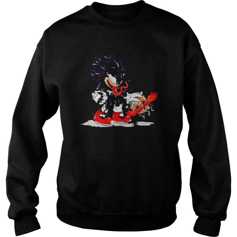 Venom Sonic game mashup shirt Unisex Sweatshirt