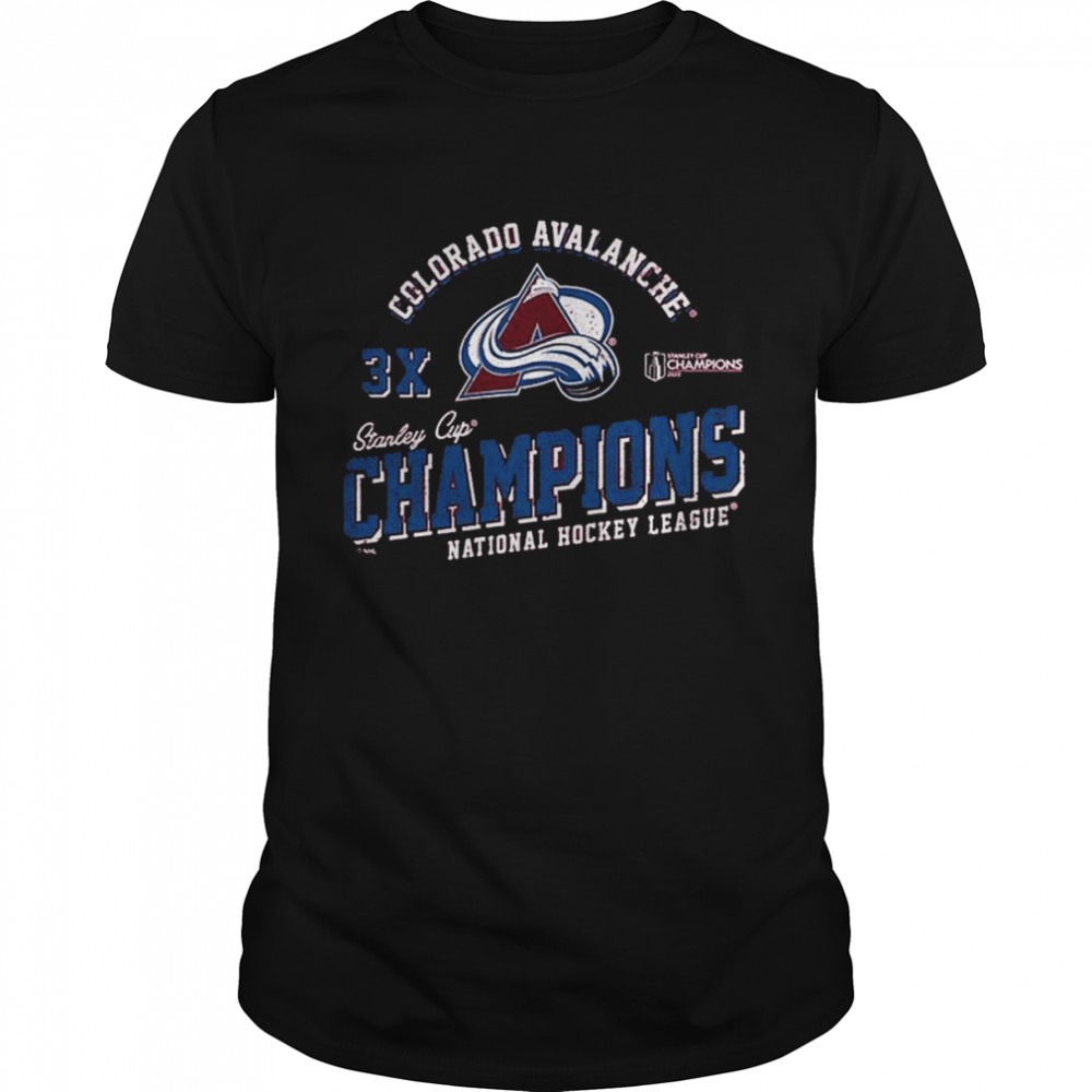 Colorado Avalanche 3x Stanley Cup Champions National Hockey League Shirt