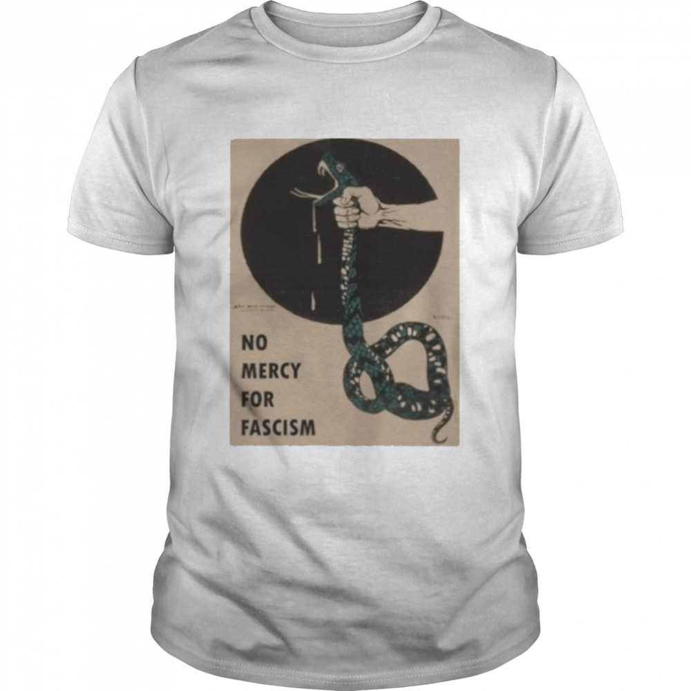 No Mercy For Fascism Snake Shirt