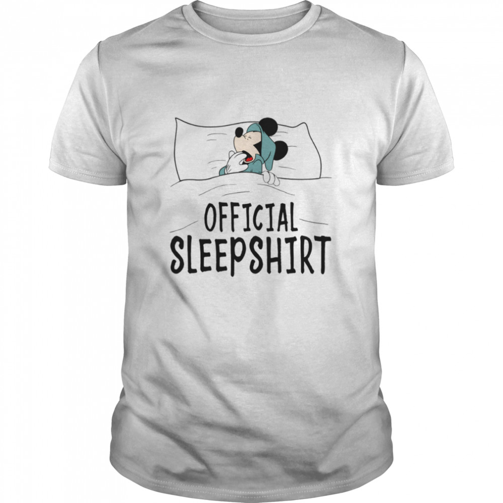 Sleeping Disney Mickey Mouse shirt Classic Men's T-shirt