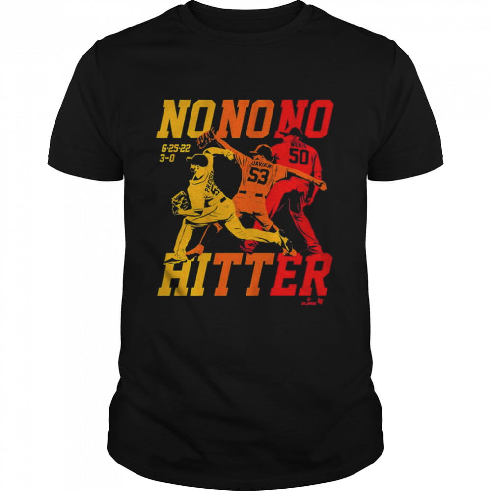The Houston No No No Hitter Christian Javier Hector Neris And Ryan Pressly Shirt
