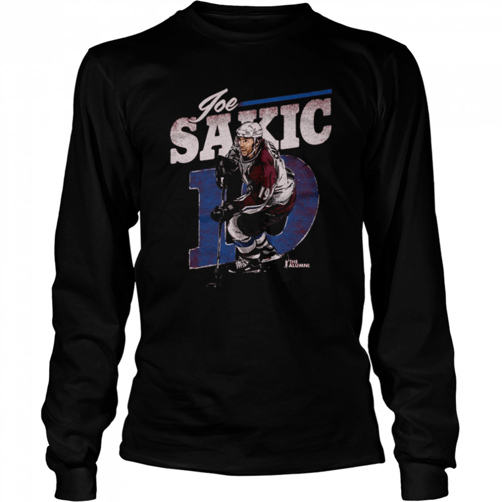 Joe Sakic 19 Colorado Avalanche  Long Sleeved T-shirt