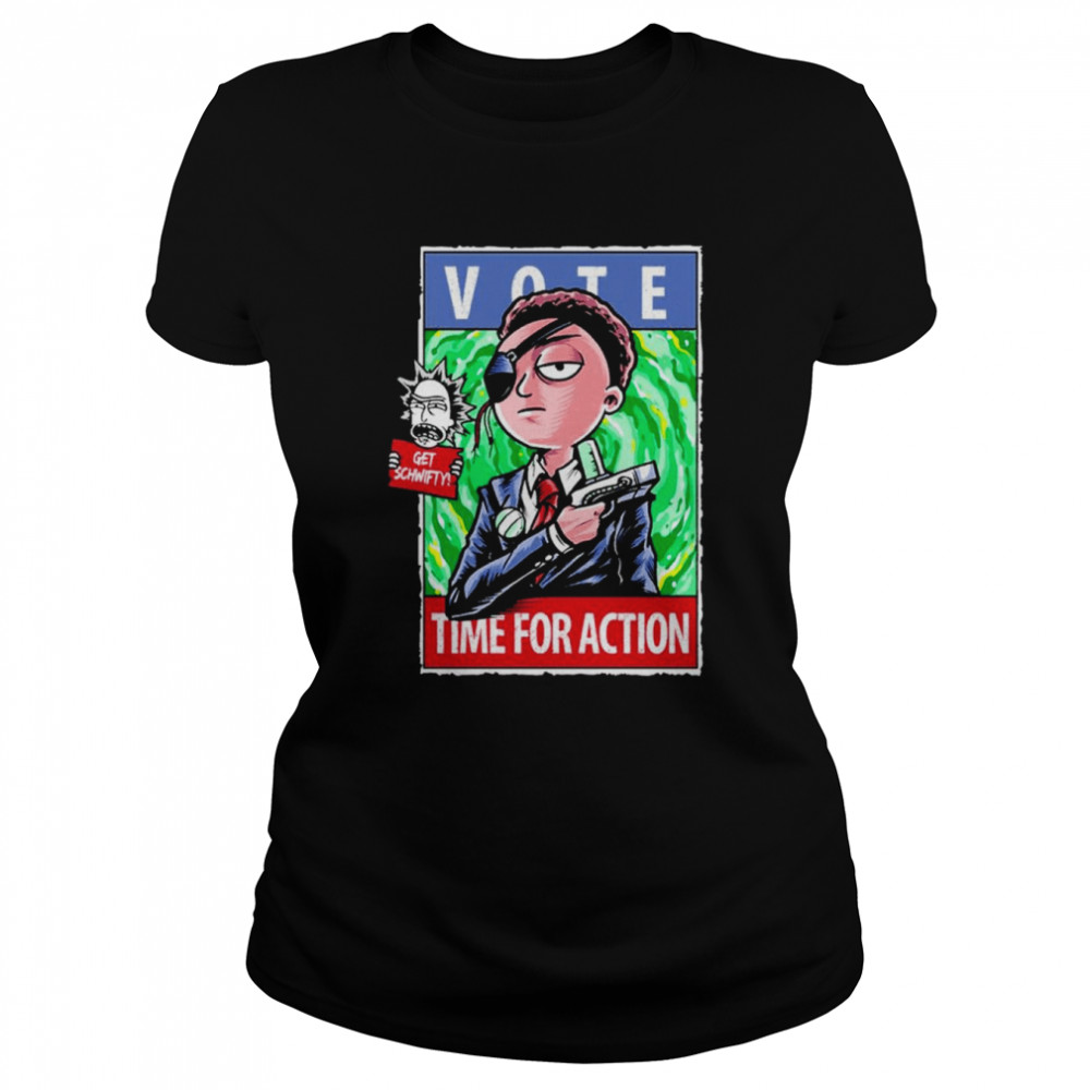 Morty para Presidente Cartoons shirt Classic Women's T-shirt