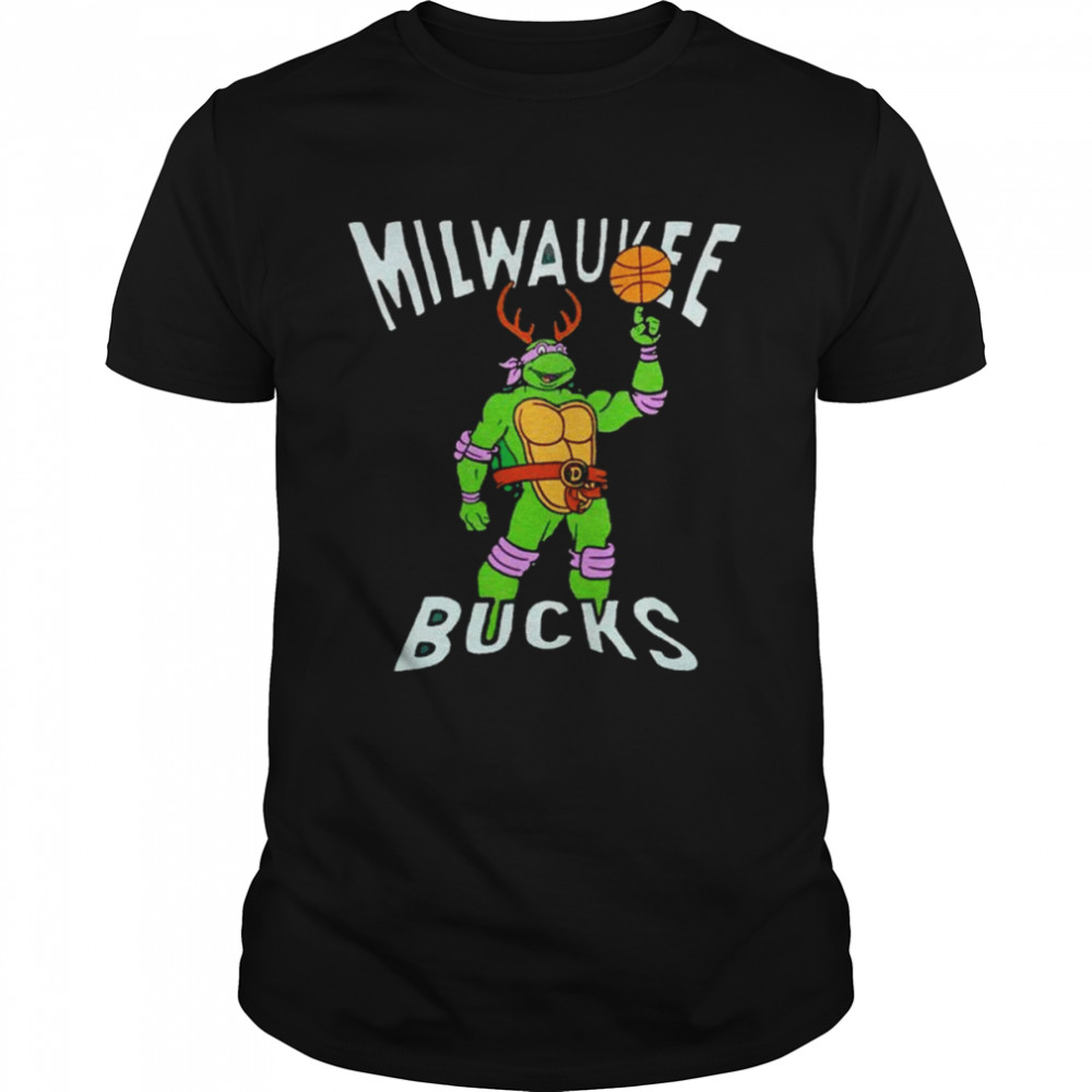 Ninja Turtles TMNT Donatello X Milwaukee Bucks shirt Classic Men's T-shirt