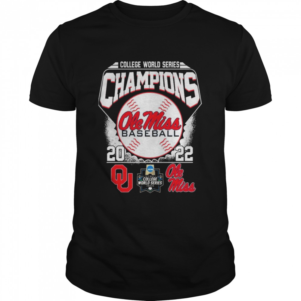 Ole Miss Baseball College World Series Champions 2022 Ole Miss vs Oklahoma  Classic Men's T-shirt