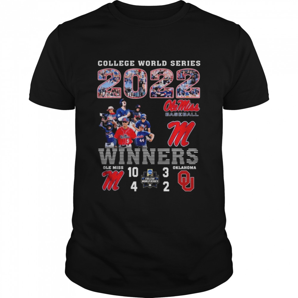 Ole Miss Baseball NCAA CWS 2022 Winners Ole Miss vs Oklahoma  Classic Men's T-shirt