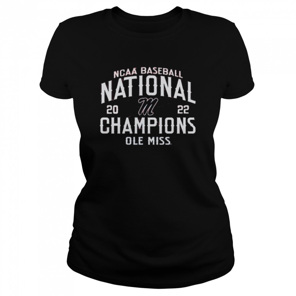 Ole miss rebels 2022 ncaa cws baseball mens bat around national champs shirt Classic Women's T-shirt