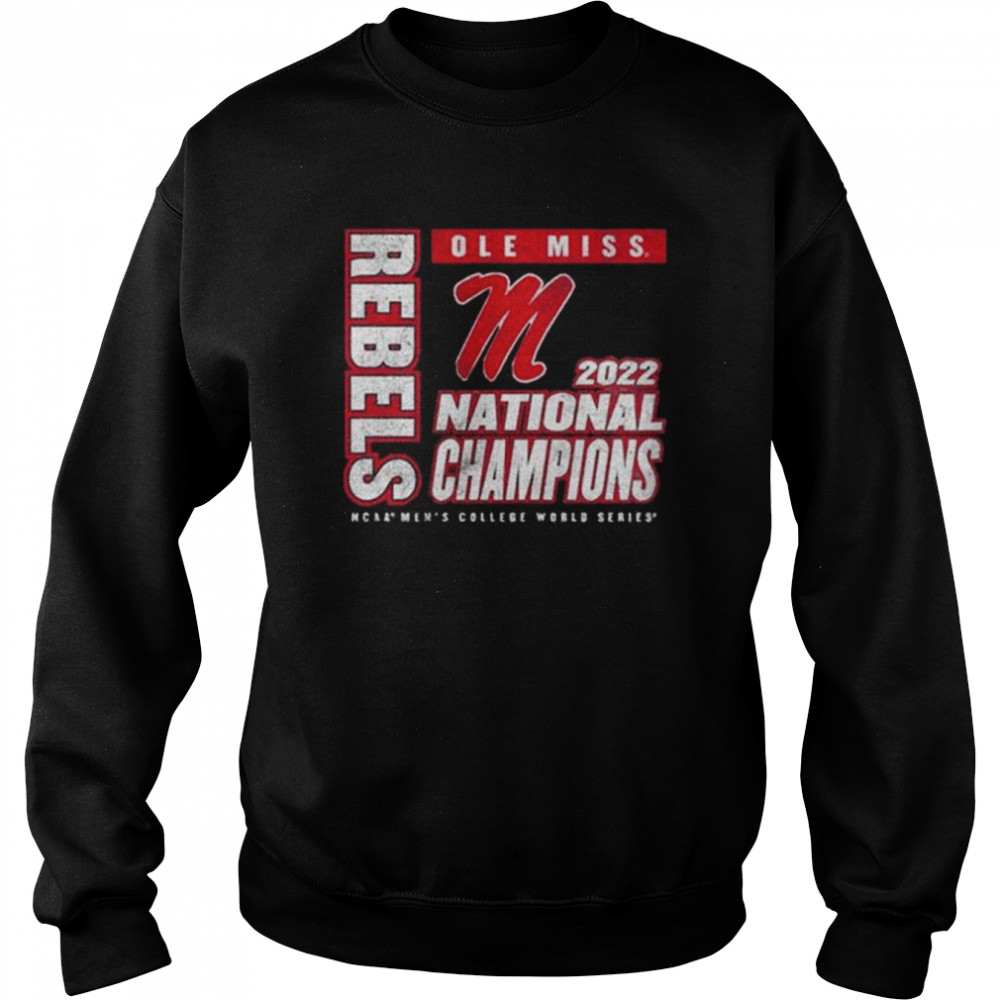Ole miss rebels 2022 ncaa men’s baseball college world series champions unisex gift fan shirt Unisex Sweatshirt