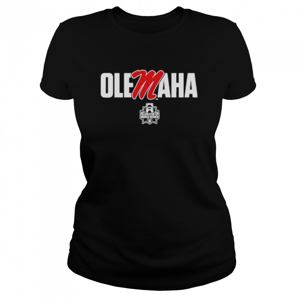Ole Miss Rebels Baseball 2022 Olemaha  Classic Women's T-shirt