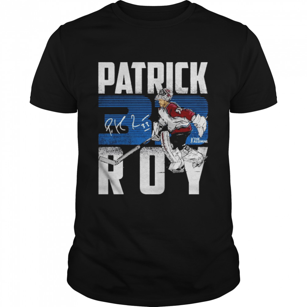 Patrick Roy 33 Colorado Avalanche Signature  Classic Men's T-shirt