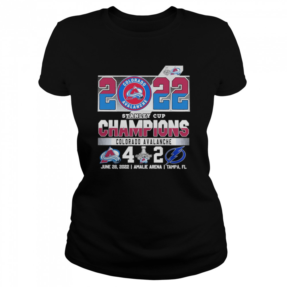 The Colorado Avalanche 2022 Stanley Cup Champions Avalanche 4-2 Lightning  Classic Women's T-shirt
