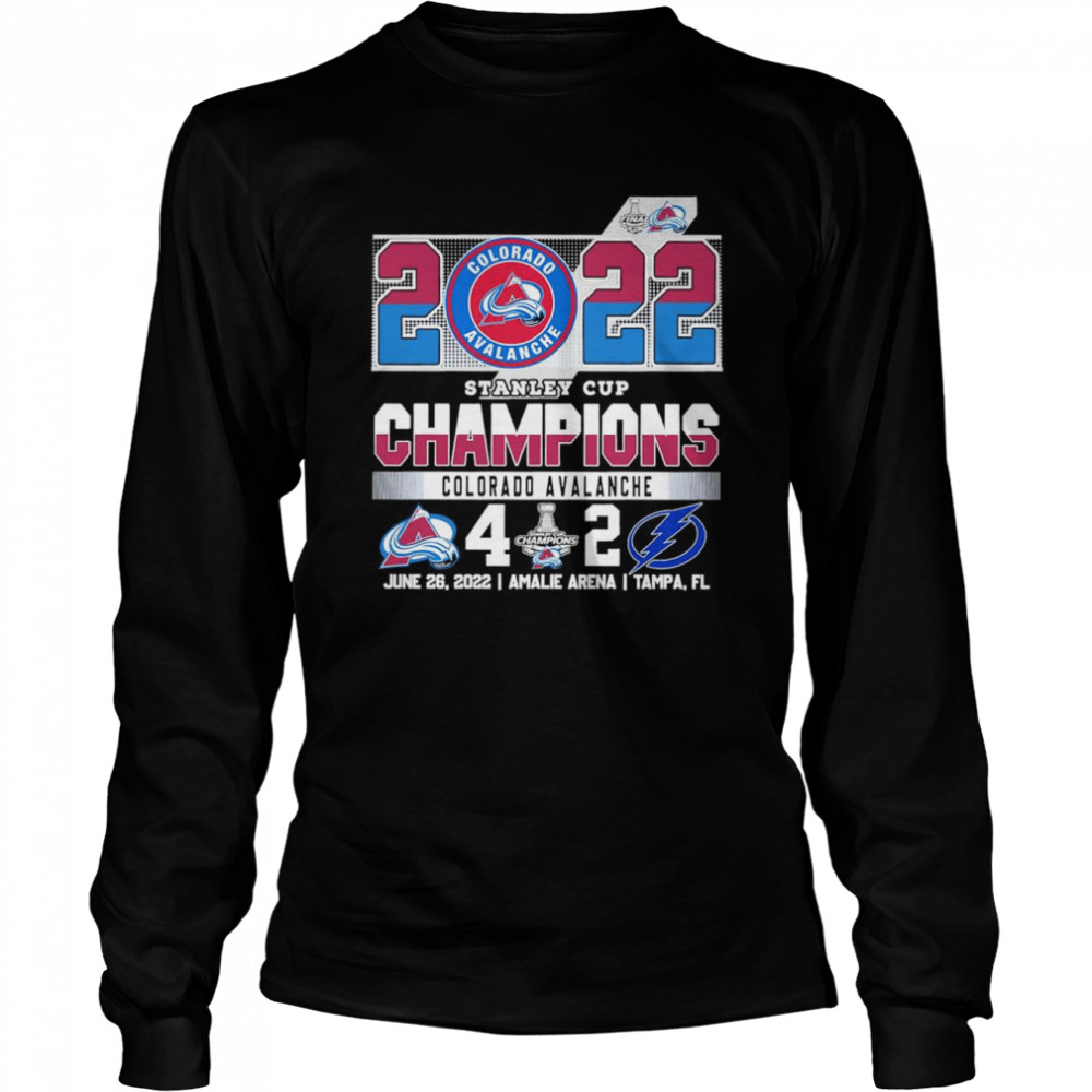The Colorado Avalanche 2022 Stanley Cup Champions Avalanche 4-2 Lightning  Long Sleeved T-shirt