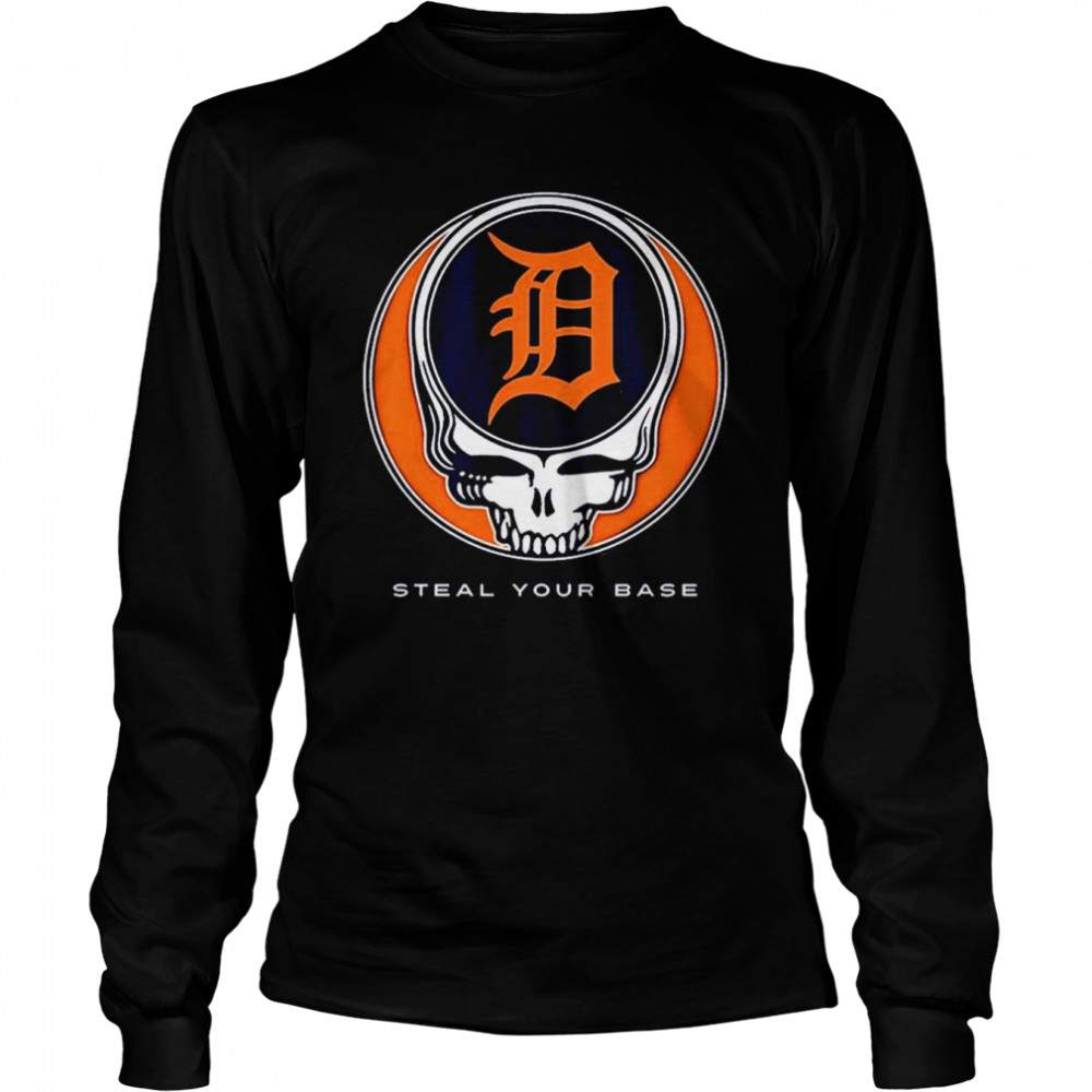 Detroit Tigers Grateful Dead Steal Your Base Shirt - Teespix